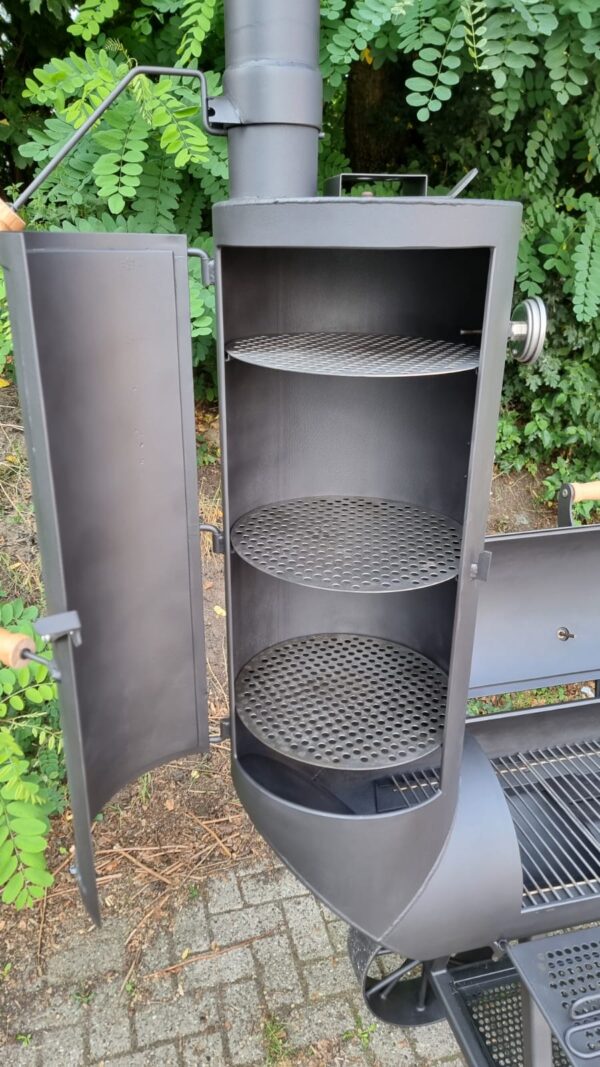 14 inch Zo Goed als Nieuw!! Oklahoma Country Smoker 6 mm - Afbeelding 8