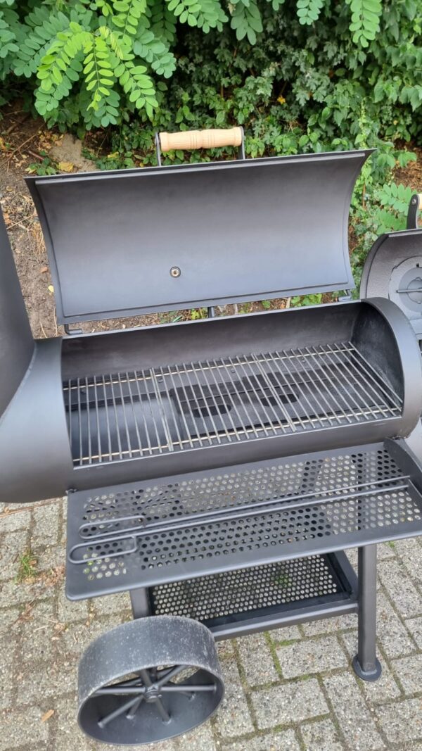 14 inch Zo Goed als Nieuw!! Oklahoma Country Smoker 6 mm - Afbeelding 7