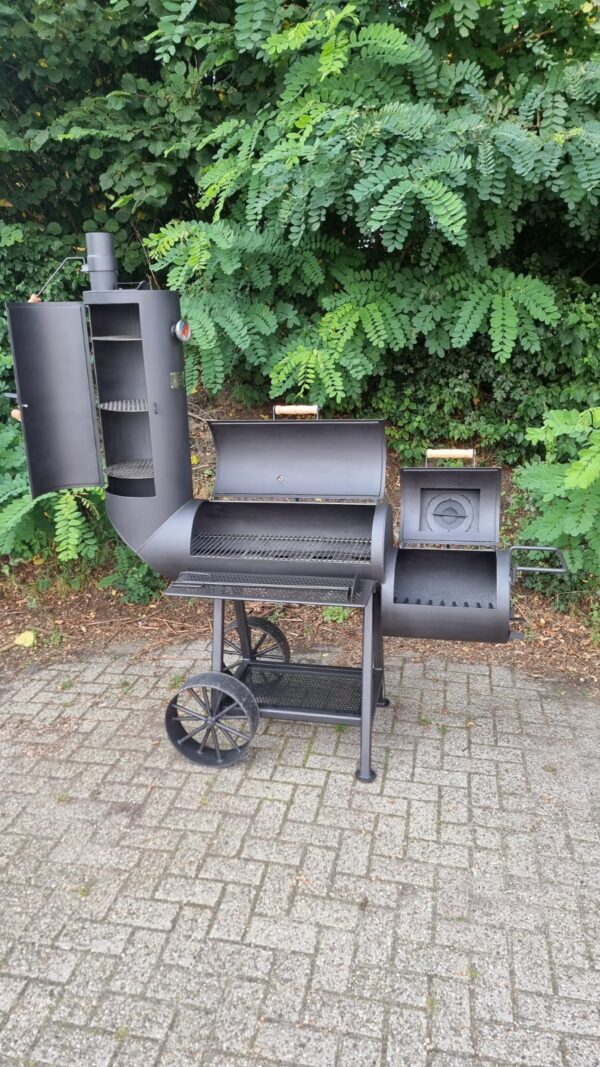 14 inch Zo Goed als Nieuw!! Oklahoma Country Smoker 6 mm - Afbeelding 4